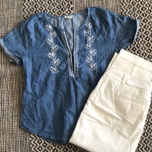 Women’s Small Top Chambray like